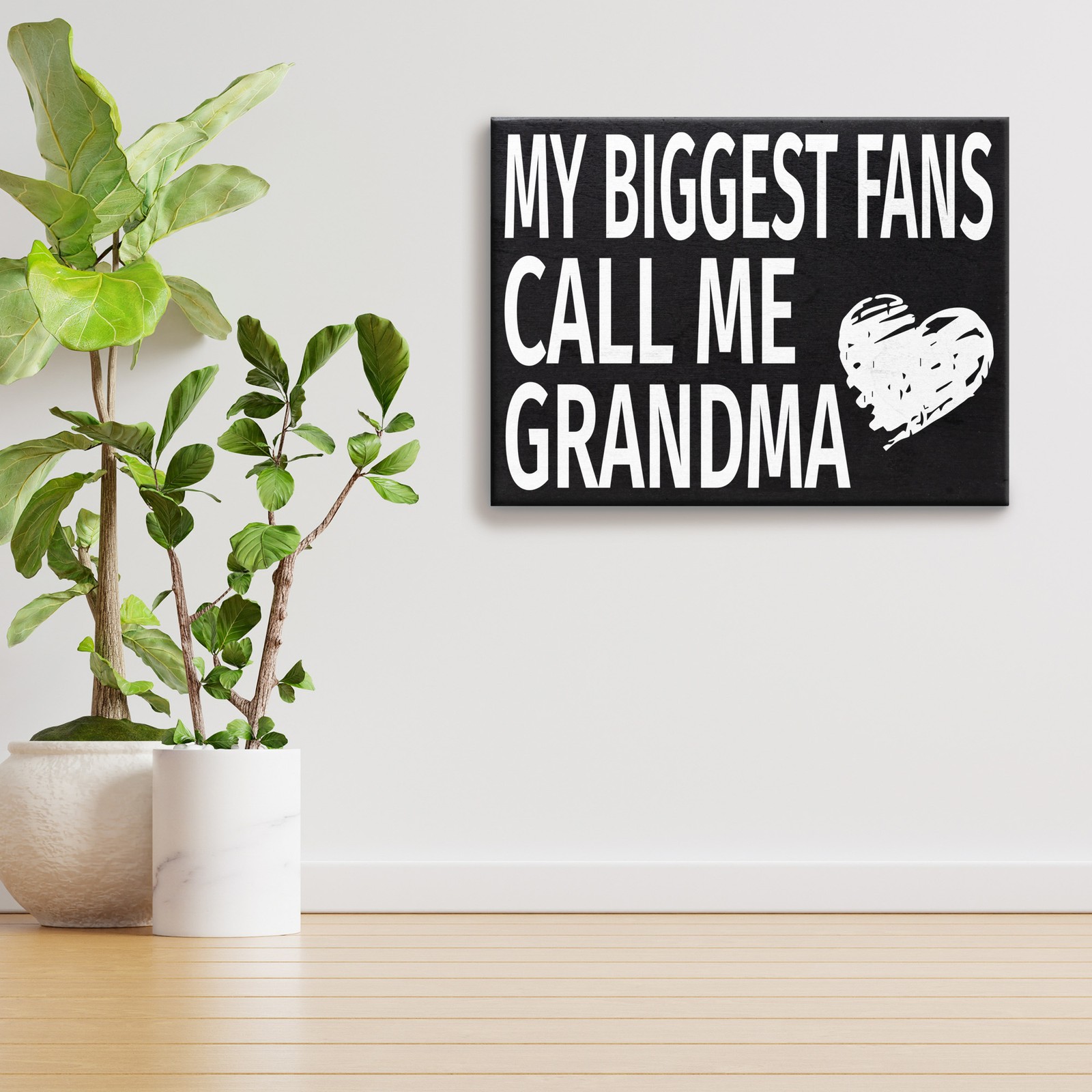 JennyGems My Biggest Fans Call Me Grandma Sign, Grandma Gifts, Gift for Grandma
