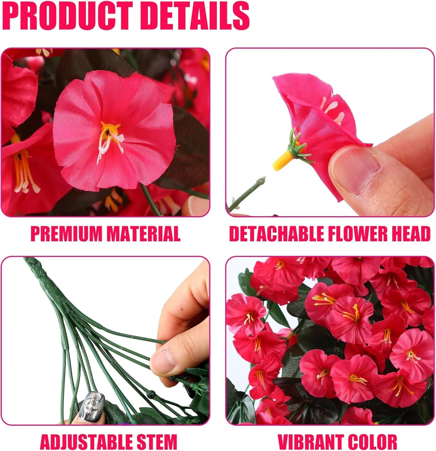 Easy-Care Silk Hanging Plants – 2PCS Realistic Trailing Vines for Every Occasion