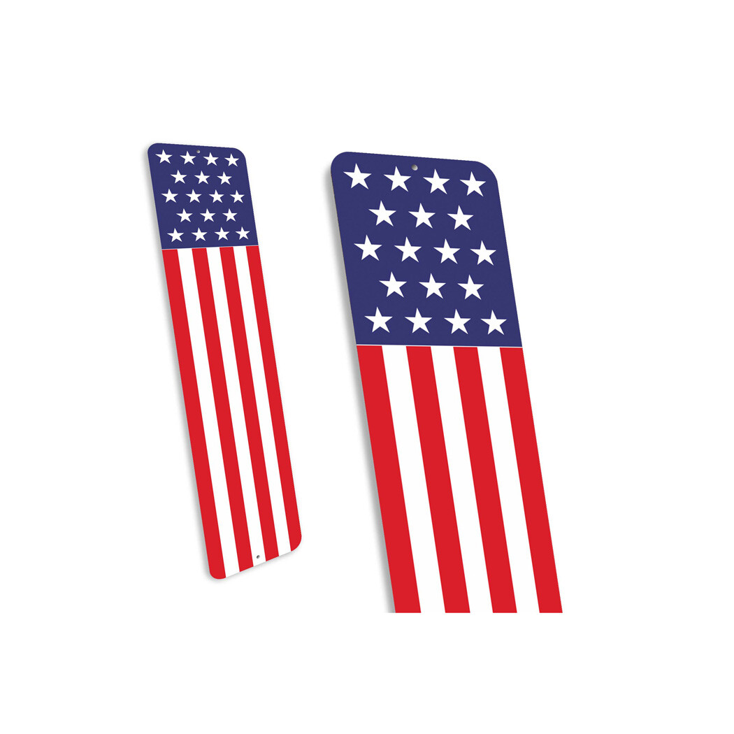 American Flag DeMetal Sign Metal Sign