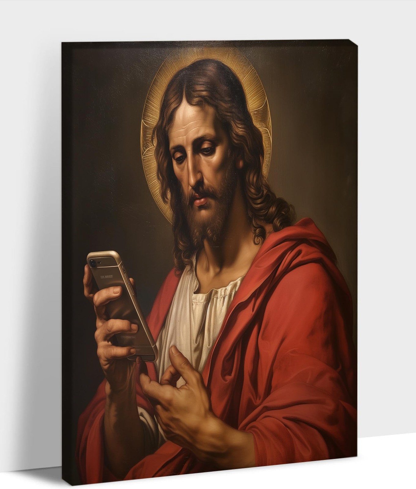 Jesus Canvas Wall Art, Jesus Modern Abstract Wall Art, Christian Paintings Wa…