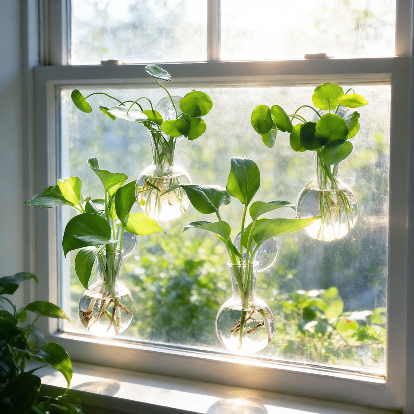 4Pack Window Propagation Stations with Suction Cups for Easy Plant Care