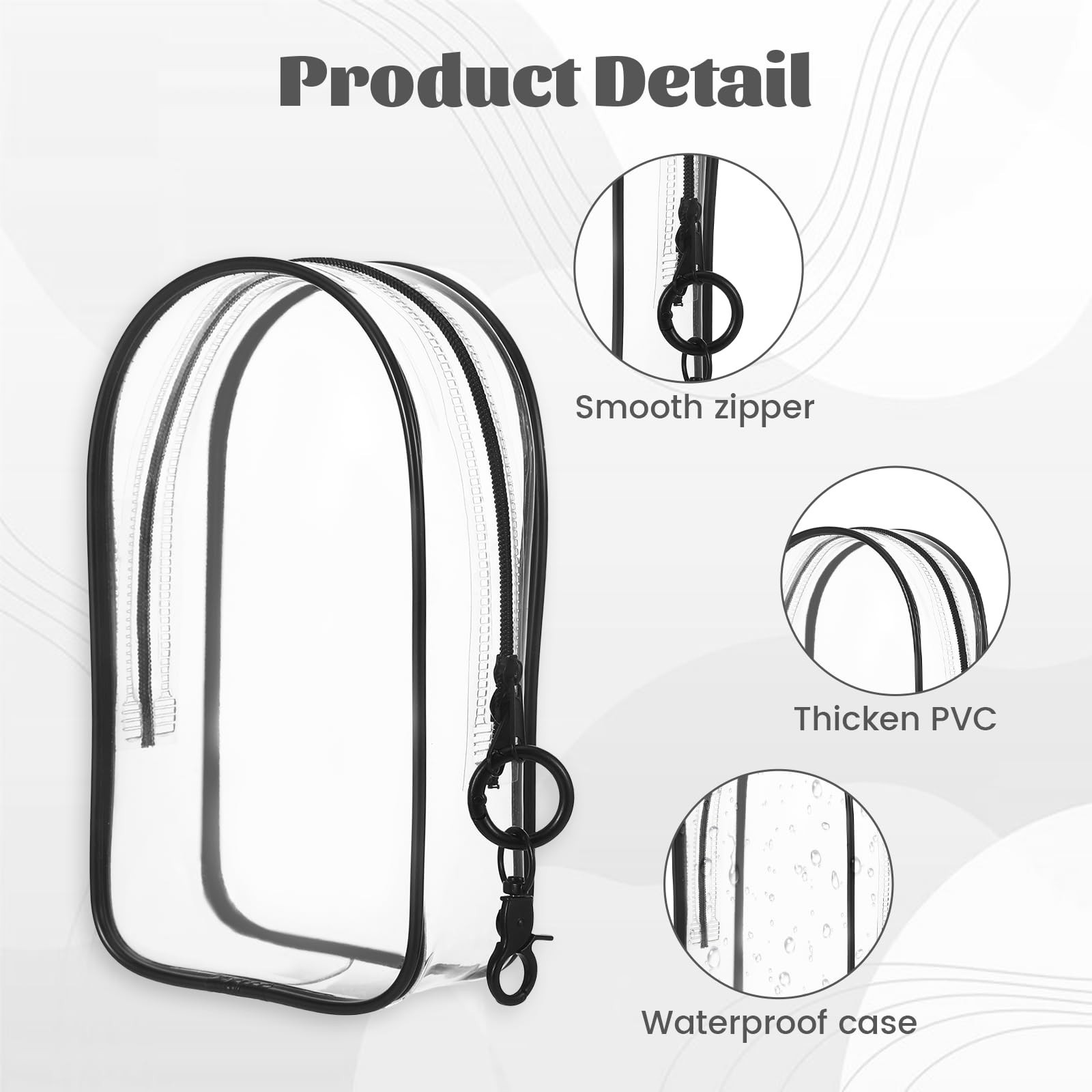Clear Keychain Pouch, Keychain Figure Display Case for 17cm Doll, Waterproof …