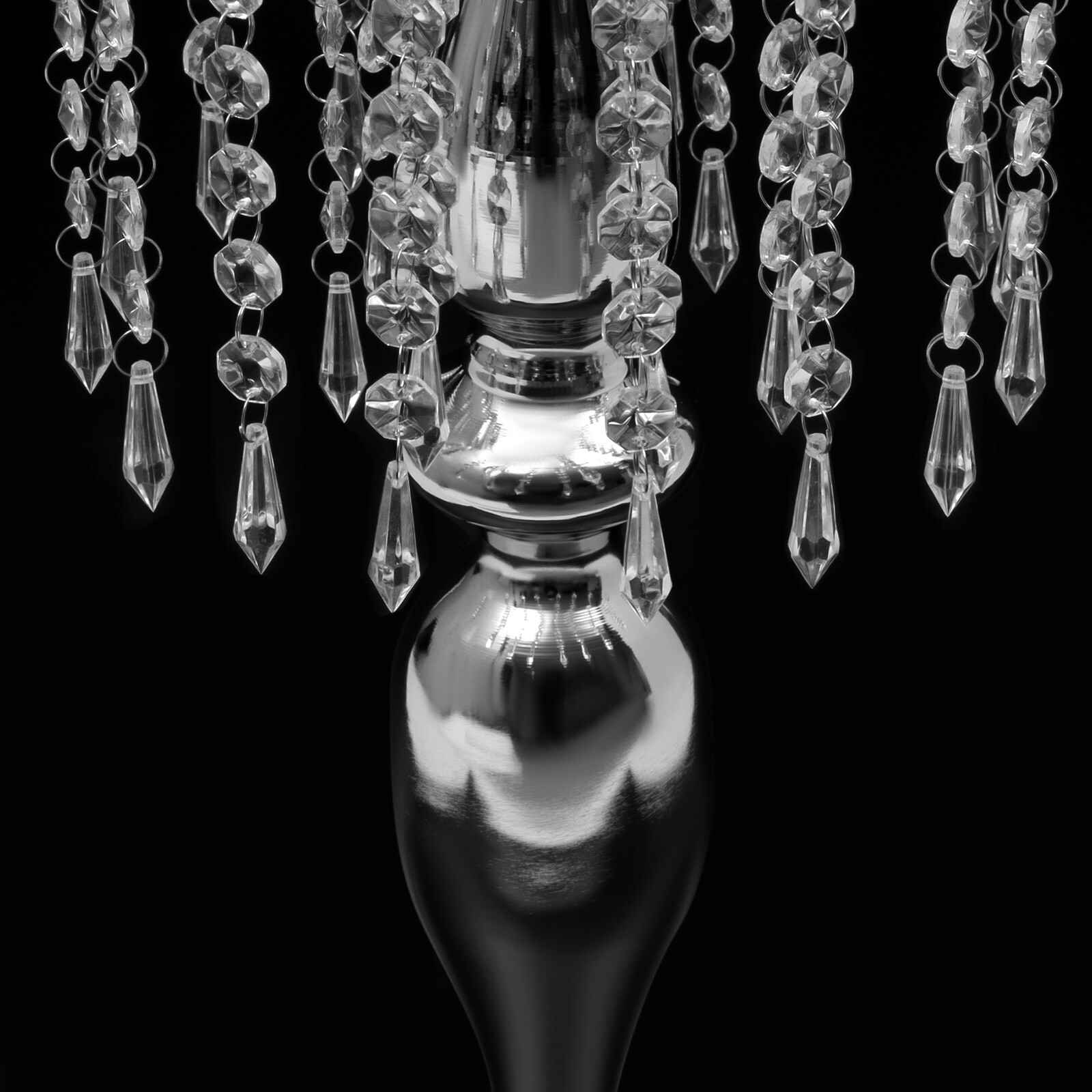 10 PCS Tabletop Crystal Wedding Flower Vase for Banquet Party Decoration