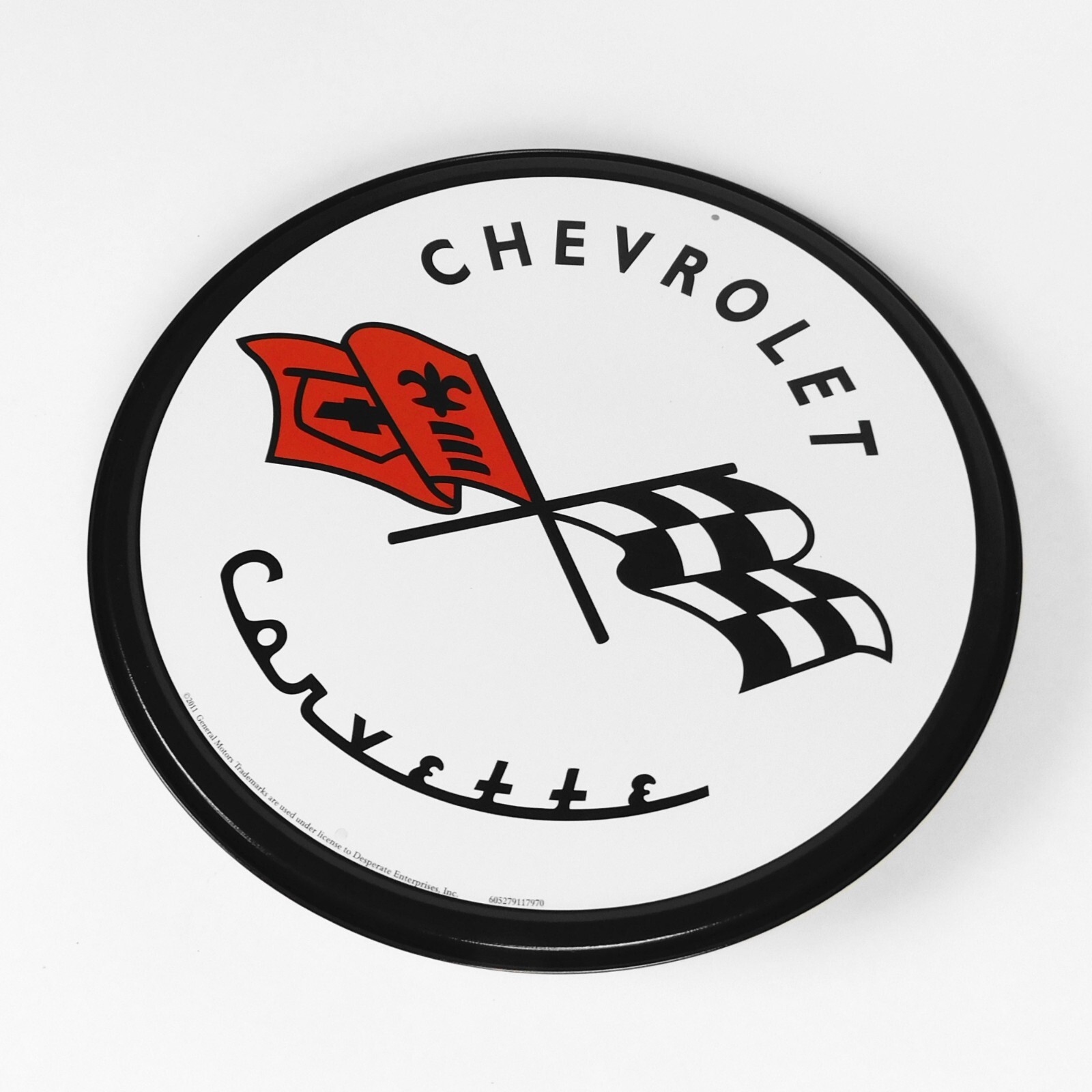 11.75″ General Motors Corvette Logo 1953 Embossed Tin Metal Sign – SIGNBOX