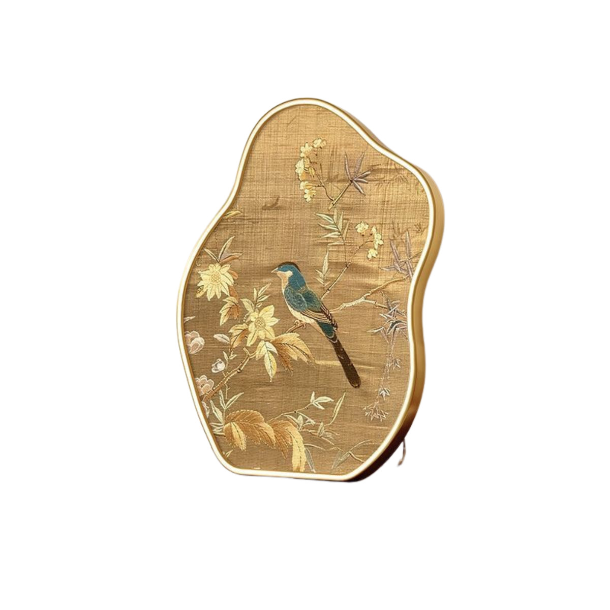Vintage Retro Floral Tabletop Art Decor Botanical Nature-Inspired Display Plaque