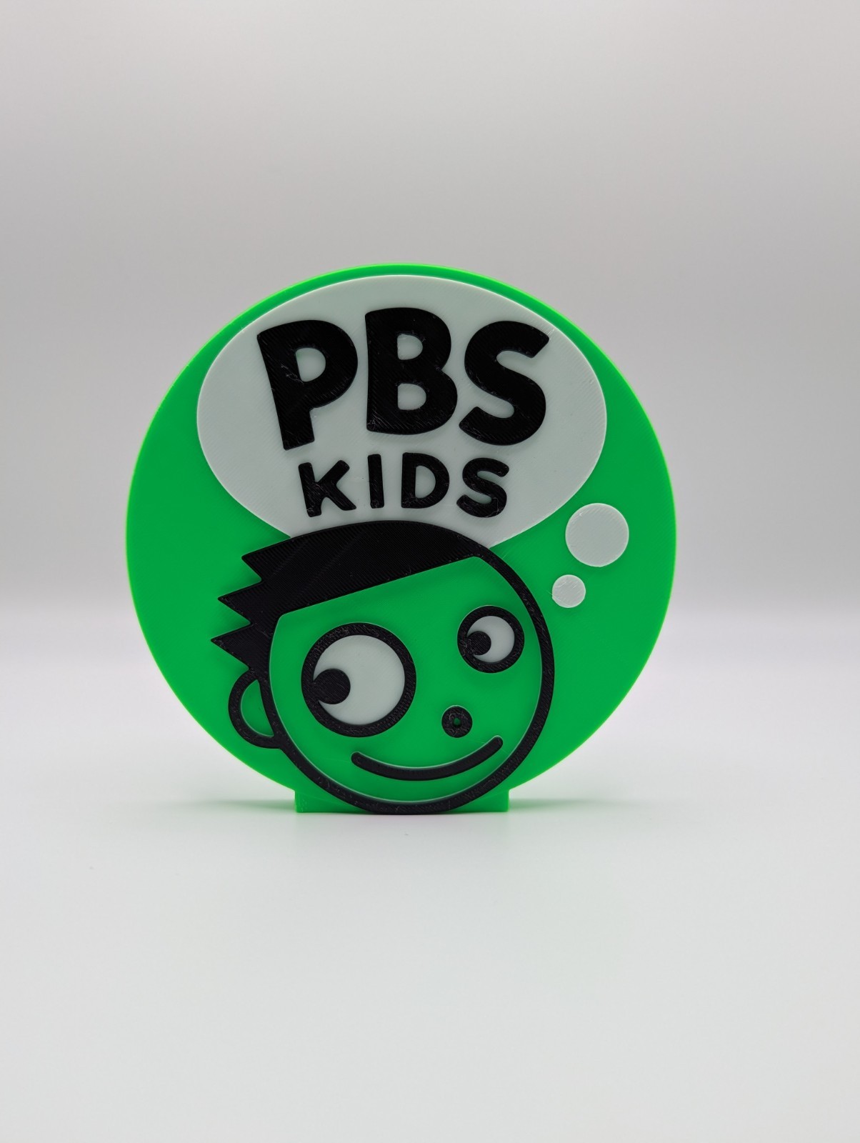 3D Printed PBS Kids Logo Display Sign For Cards And Collections