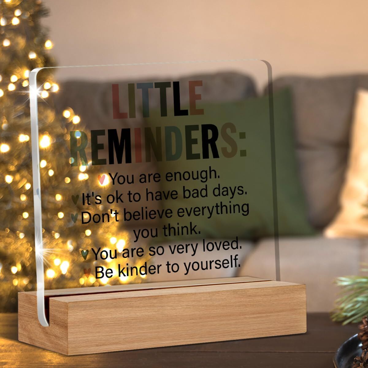 Inspirational Motivational Gifts Little Reminders You are Enough Clear Z-1