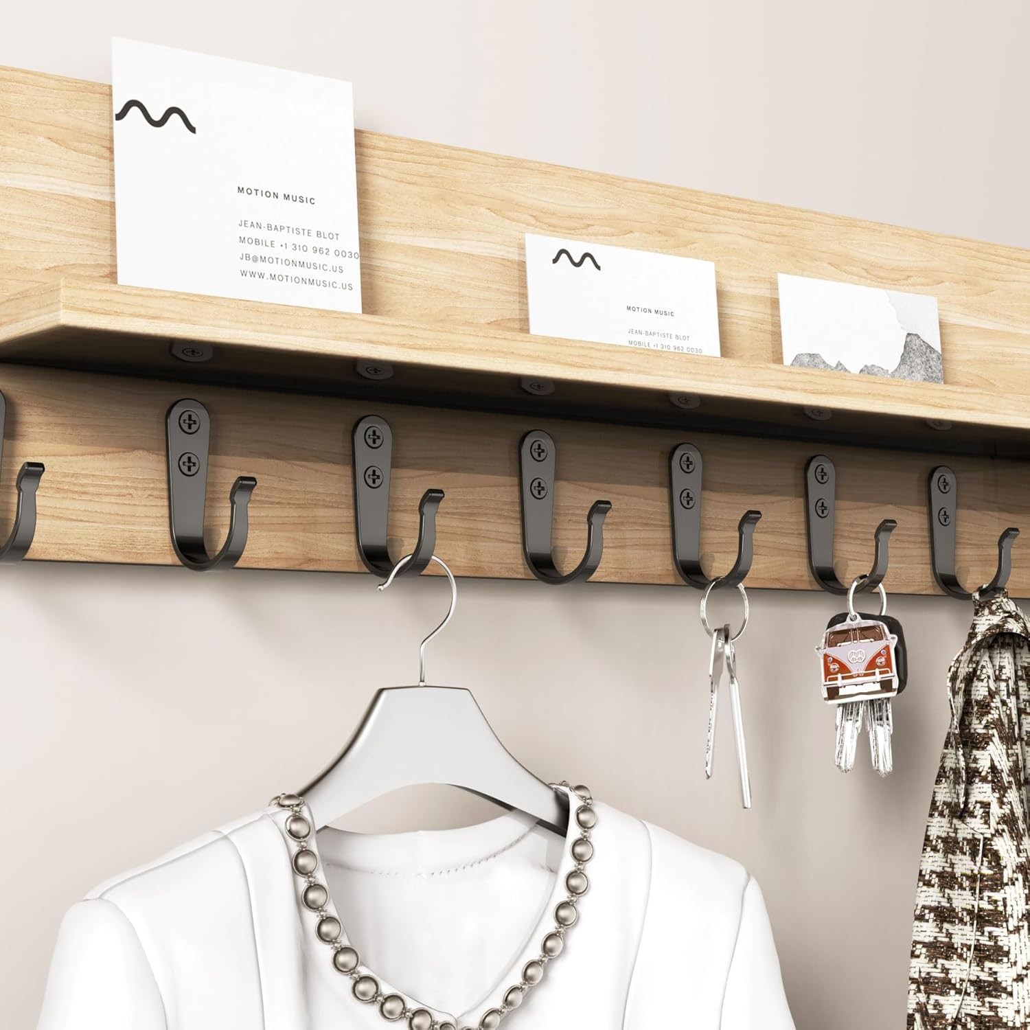 20PCS Heavy Duty Metal Coat Hooks for Wall, Single Prong Hanging Hooks with 40