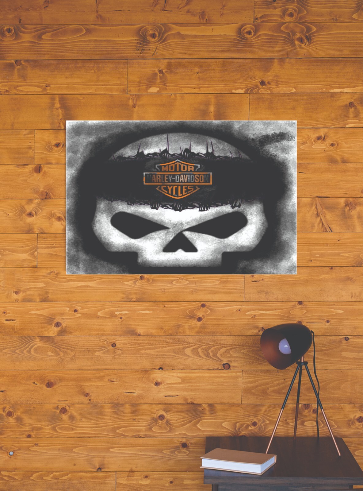 HARLEY DAVIDSON MOTORCYCLES CANVAS WALL ART READY TO HANG CP121