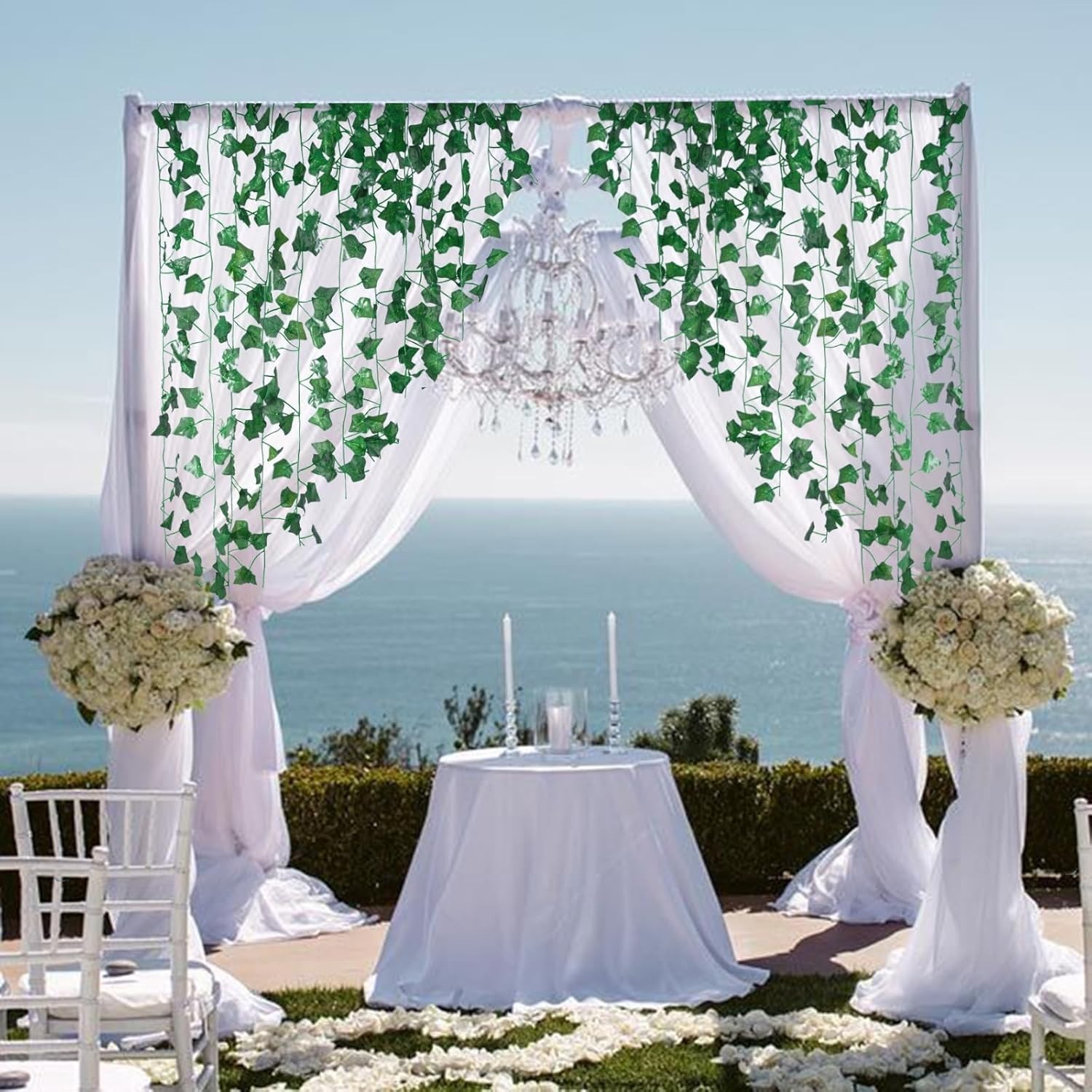 12 Pack Fake Ivy Vines – 84 Feet of Lifelike Hanging Greenery for All Occasions