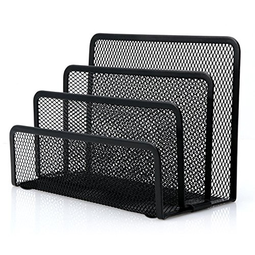 Desk Mail Organizer, File Holder Letter Sorter with 3 Vertical Upright 1pcs