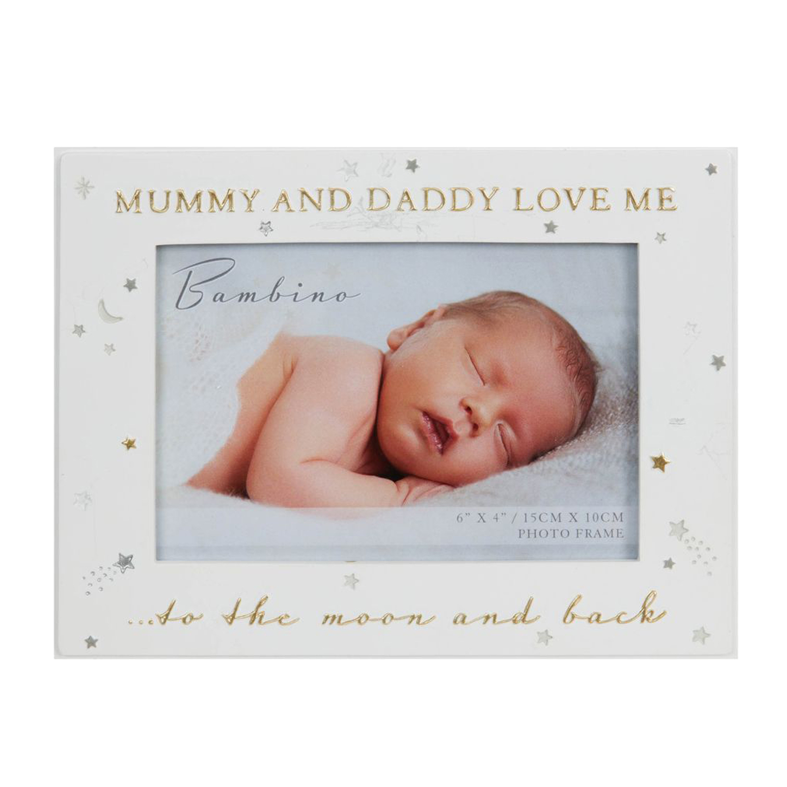 Baby Photo Frame – 6” x 4” – Cream / Unisex – Mummy and Daddy Love Me