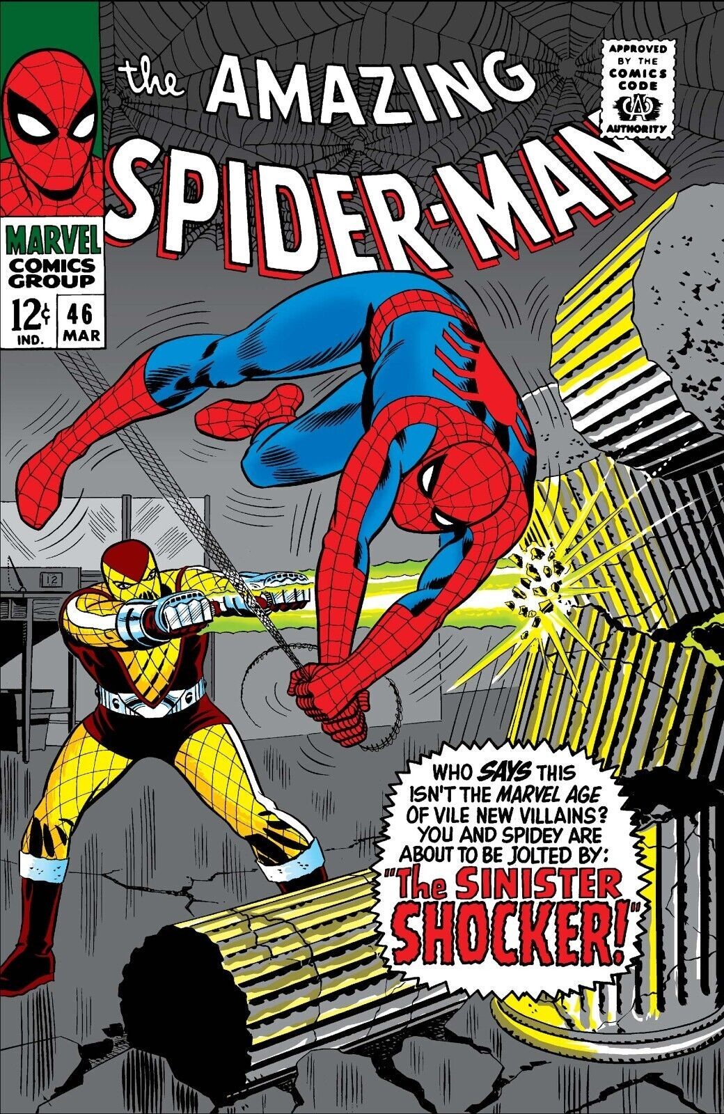 AMAZING SPIDER-MAN #46 COMIC BOOK COVER Poster print 11″x17″ inches
