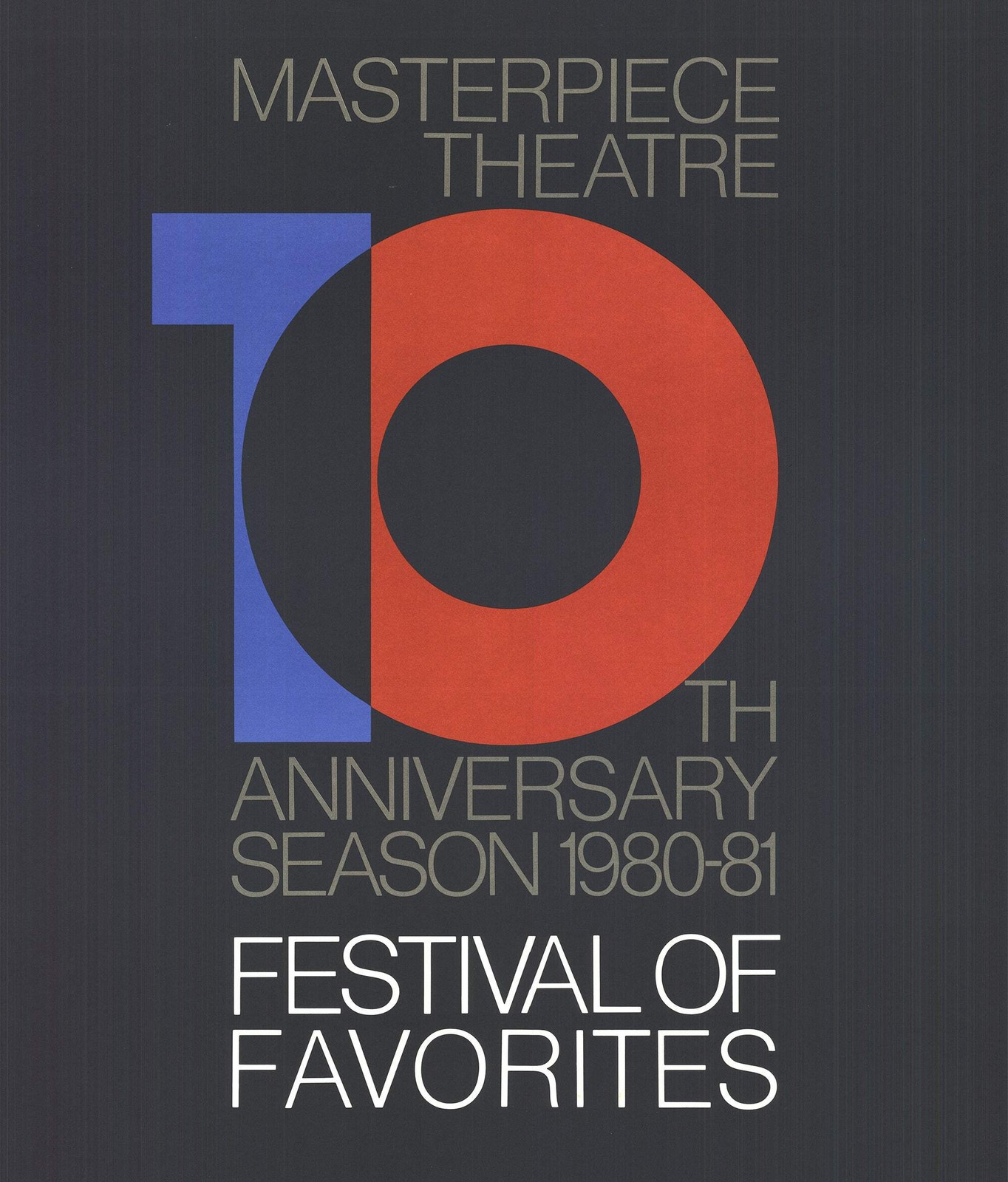 ARTIST UNKNOWN Masterpiece Theatre 10th Anniversary Festival of Favorites 46″ x