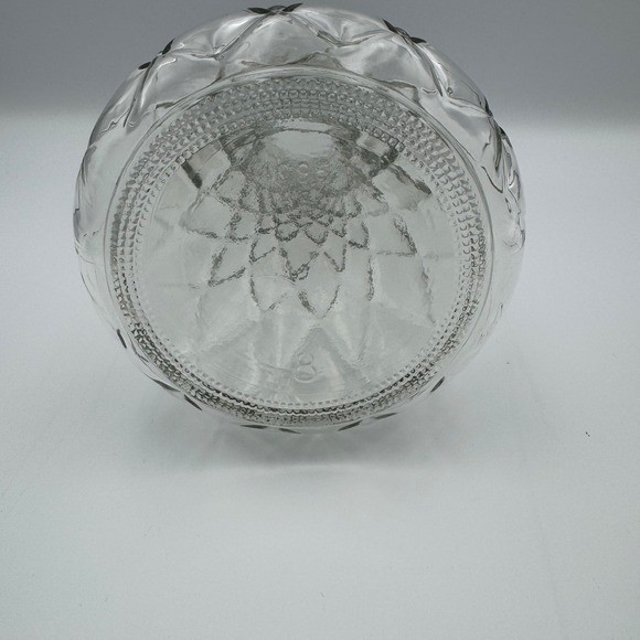 Vintage Hoosier Glass Bud Vase Clear Small Decorative Tabletop Accent