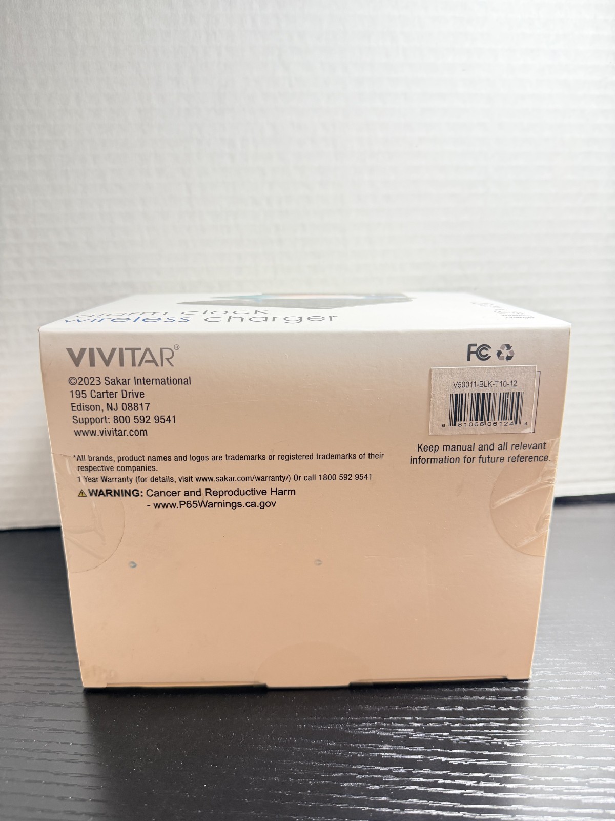 Vivitar Alarm Clock Wireless Charger ~