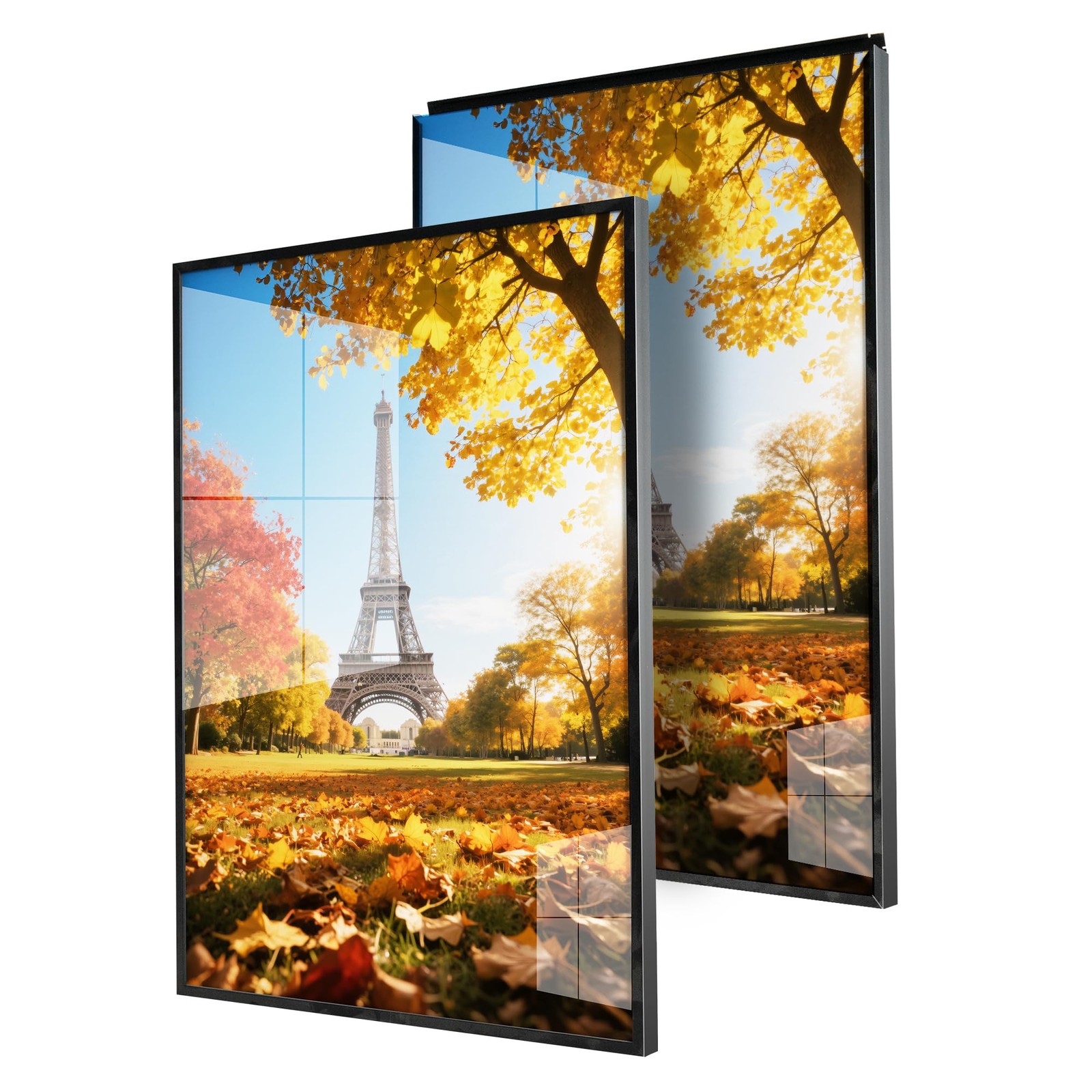 Poster Frame | 24×36 In, Black, Set of 2 | Front-Loading Metal Snap Frame | C…