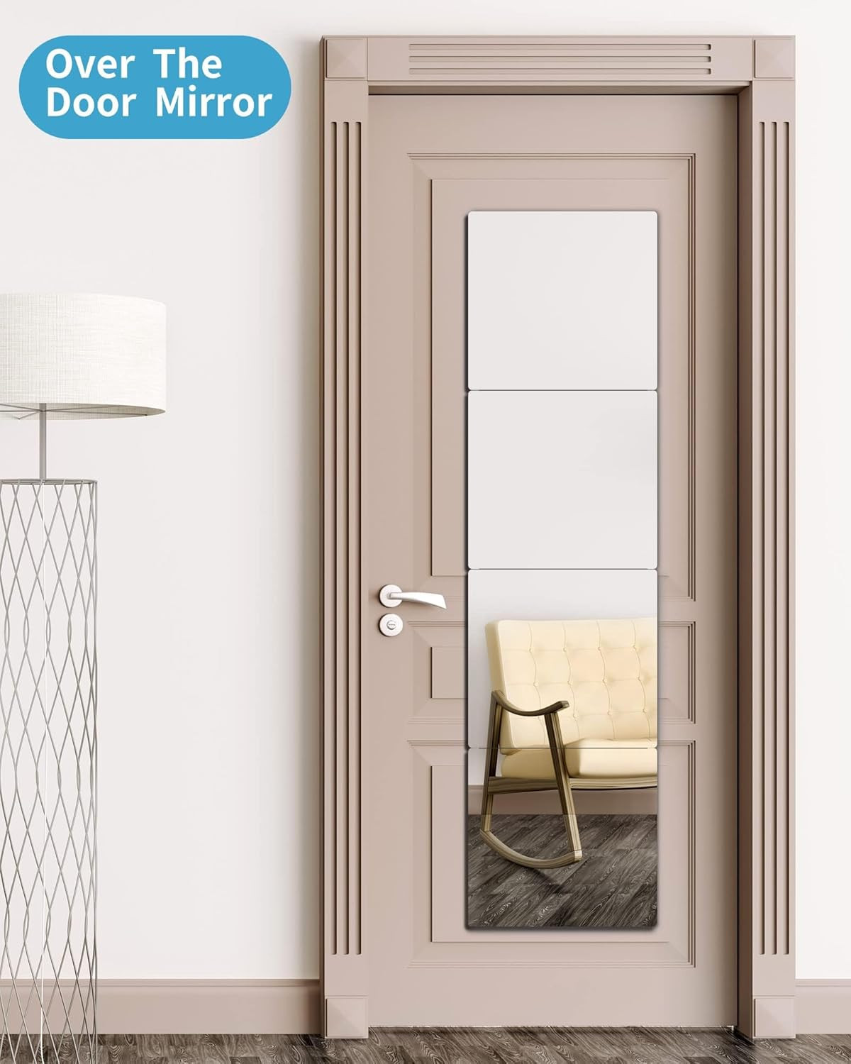 Unbreakable Full Length Mirror for Wall Mounted, over the Door Mirror, Full Body