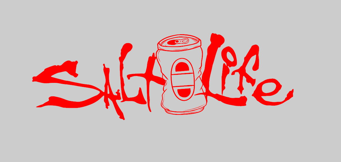 Salt Life Signature BEER CAN SODA Decal PICK SIZE / COLOR Vinyl Decal – Sticker
