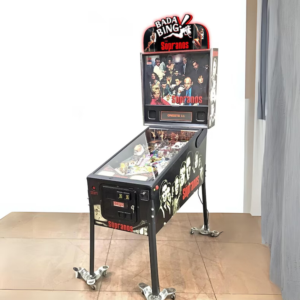 The Bada Bing Pinball Topper 3D Printed Sopranos LED Lightbox Pinball Topper