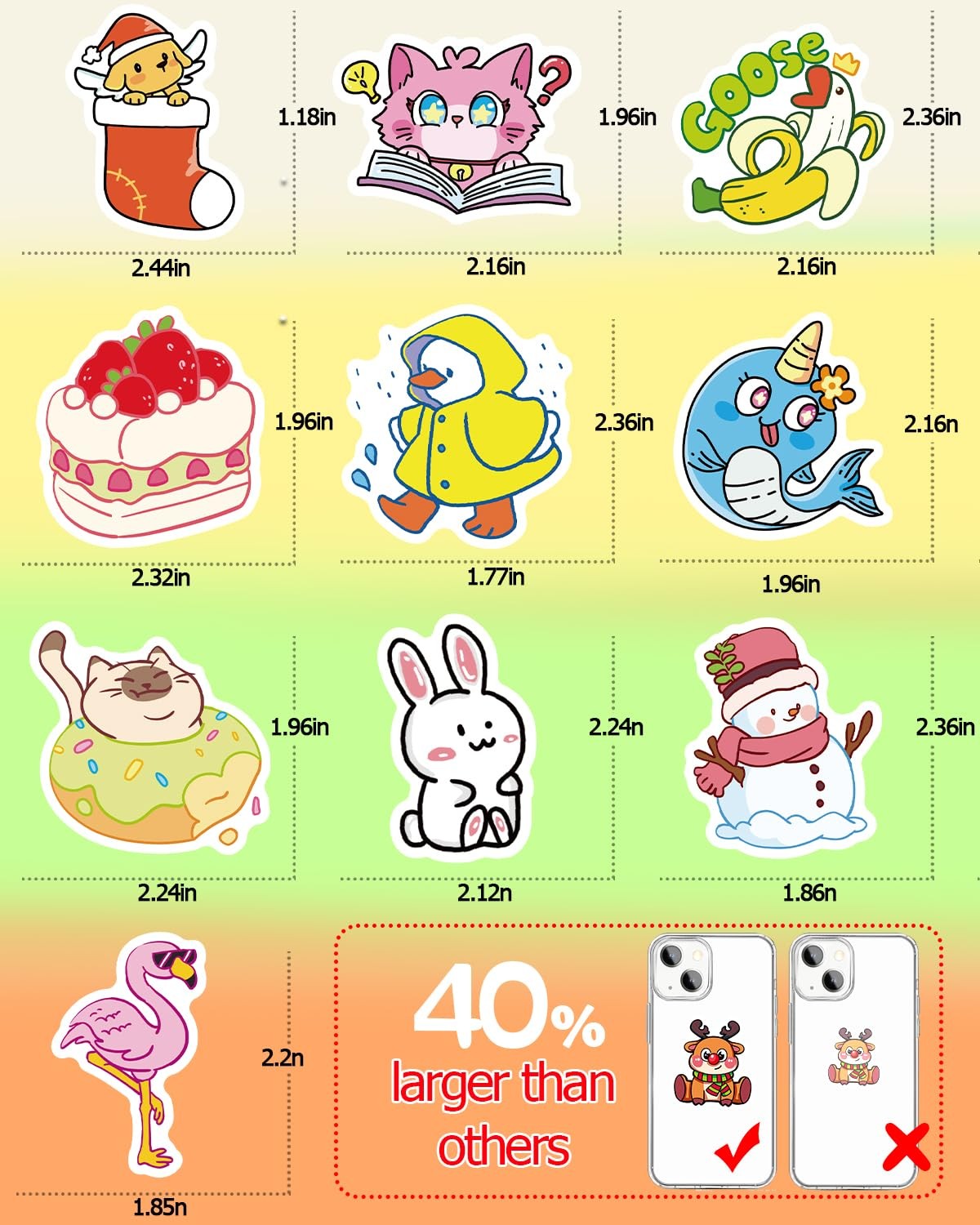600Pcs Water Bottle Stickers for Kids, Cute Stickers for Water Bottles, Vinyl Wa