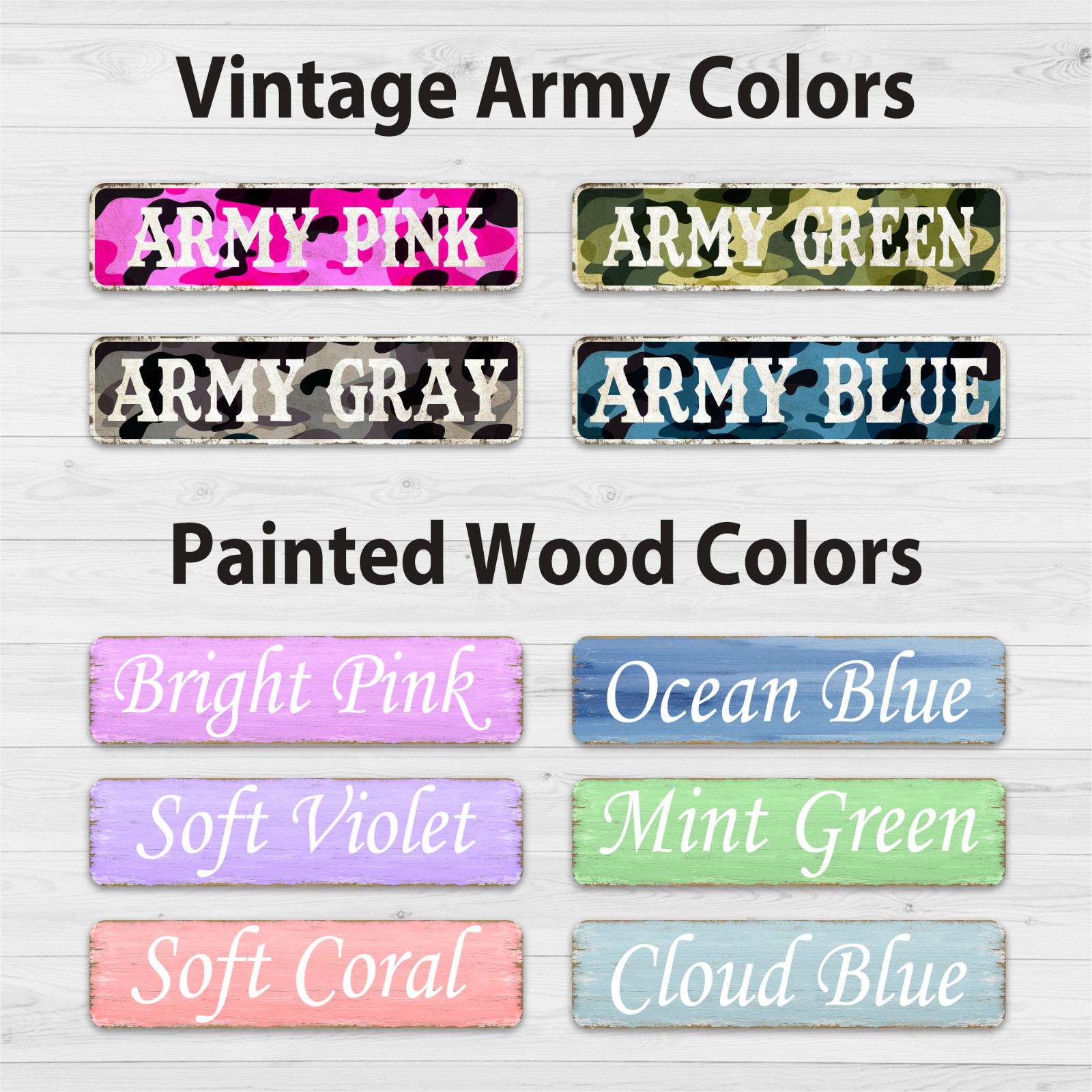 Custom Vintage Street Sign | Personalized Aluminum sign | 4 Sizes | Rustic Decor