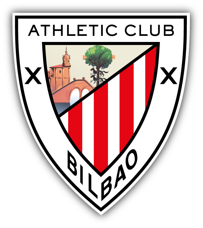 Athletic Bilbao FC Spain Soccer Football Car Bumper Sticker Decal 4” x 5”