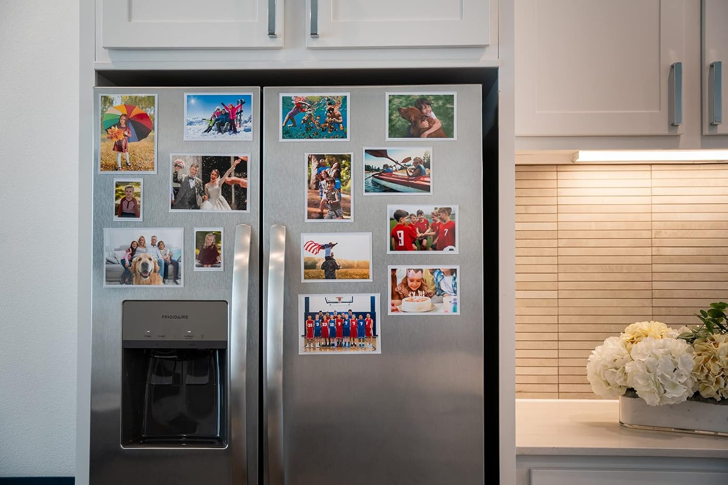 Magtech Magnetic Pocket Picture Frame, White, Holds 4 X 6 Inches Photos, 10, Mad