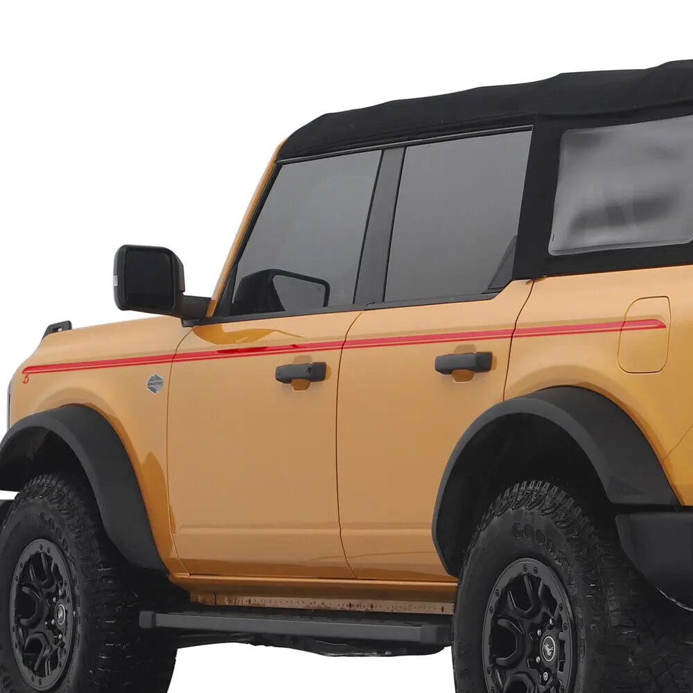 Aftermarket Upper Door Side Line Stripe Decal for Ford Bronco 2/4-Door (2021–202
