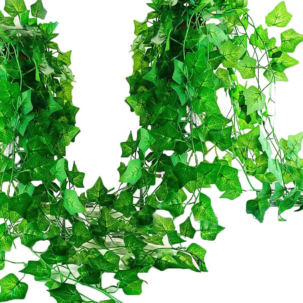 12 Pack 86Ft Artificial Ivy Garland Fake Plants, Fake Ivy Leaves Greenery Garlan
