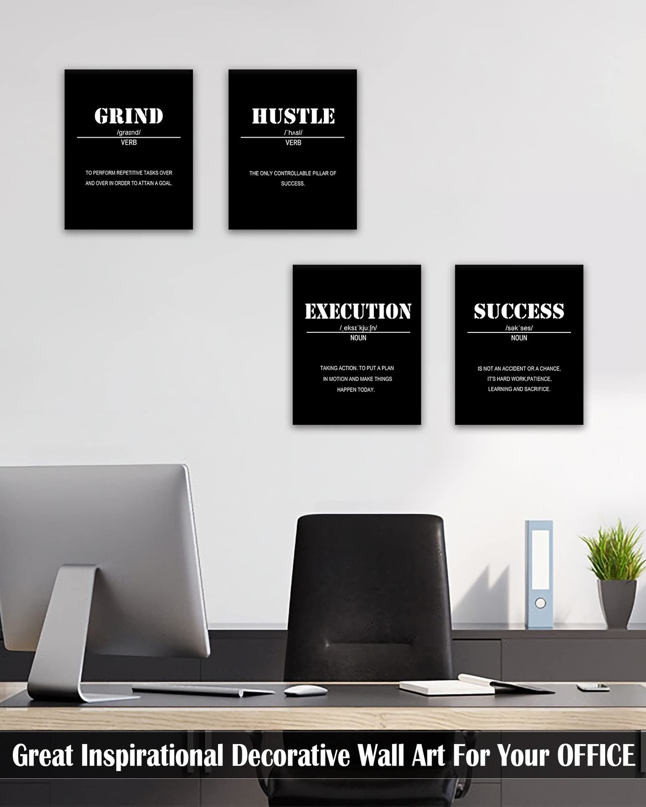 Inspirational Office Canvas Wall Art Framed,Motivational Wall Decor for Offic…