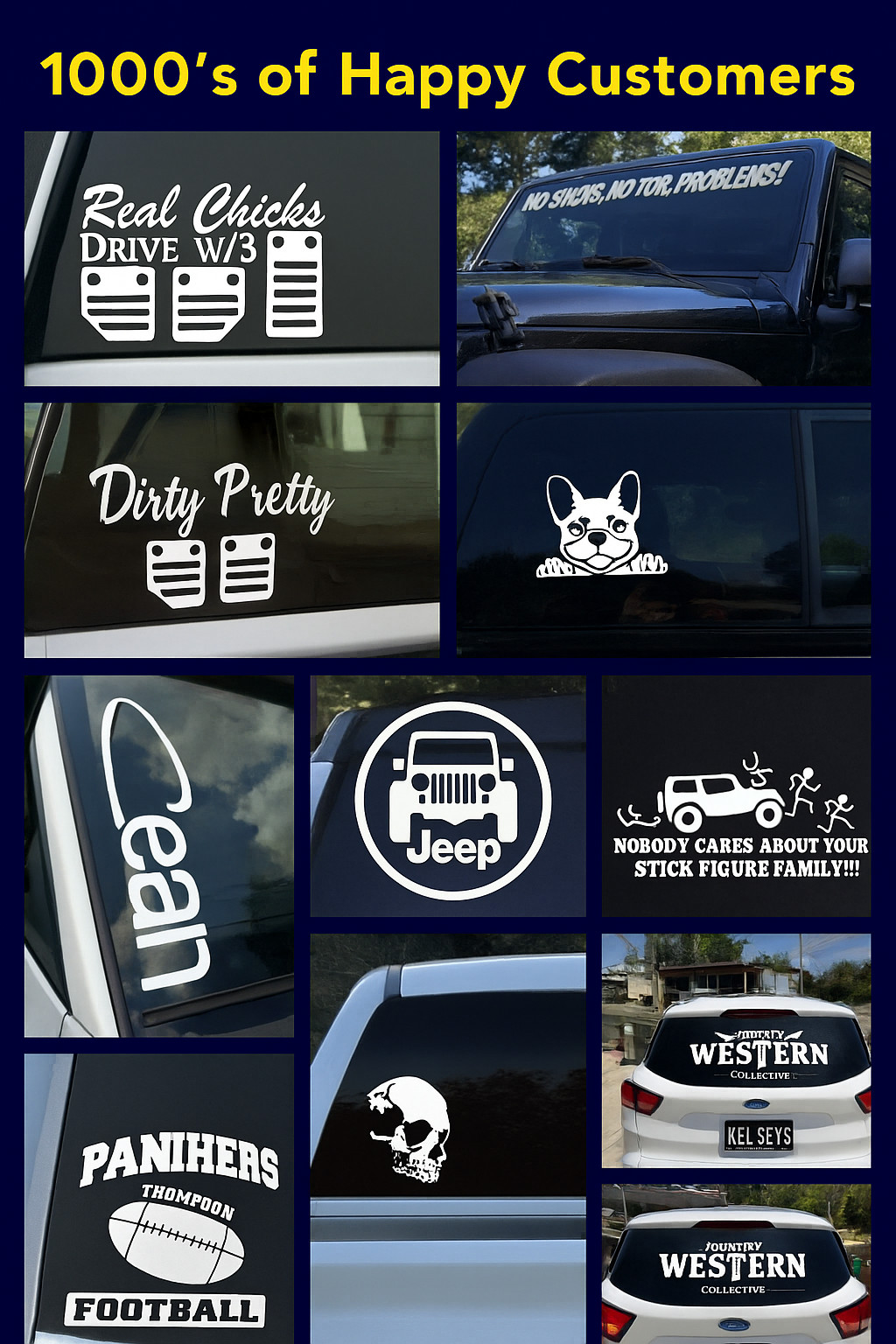 Custom Decal Sticker Vinyl Lettering Personalized Text,Window Wall Car Truck
