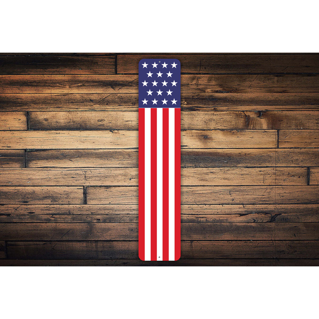 American Flag DeMetal Sign Metal Sign