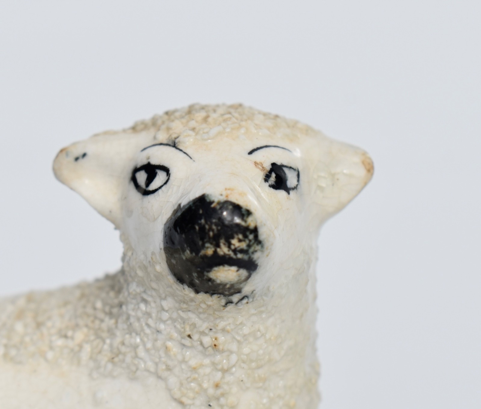 Antique Staffordshire SHEEP Figurine – Textured (no1)