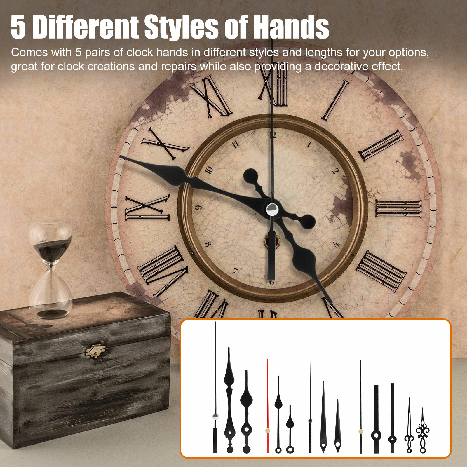Quartz Clock Movement Mechanism DIY Repair Hands Replacement Parts Tools Kit 30X