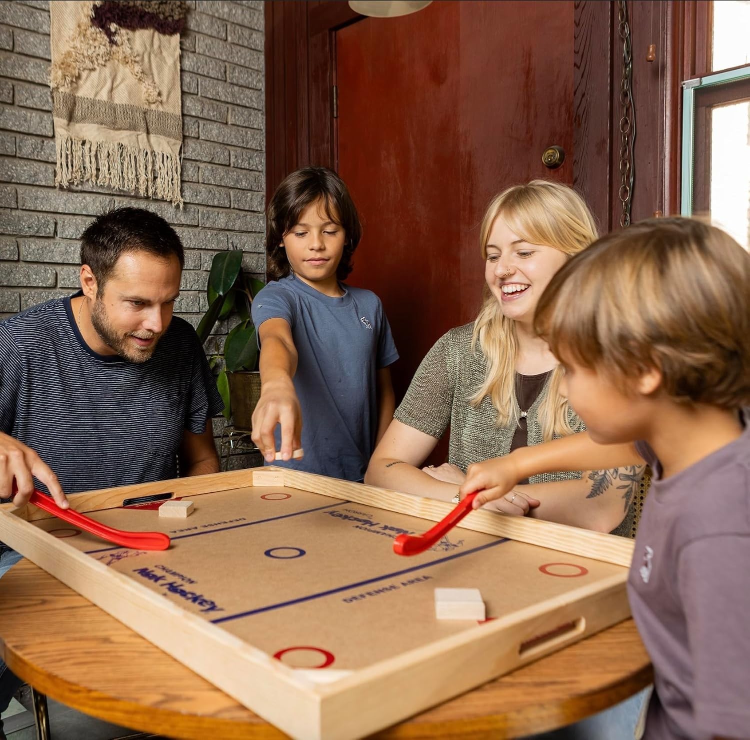 Champion Nok Hockey Game Standard Size — Wooden Board Games for Adults & Chil…