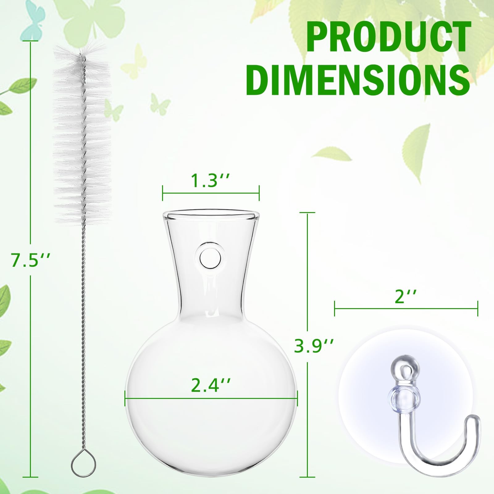 4Pack Window Propagation Stations with Suction Cups for Easy Plant Care