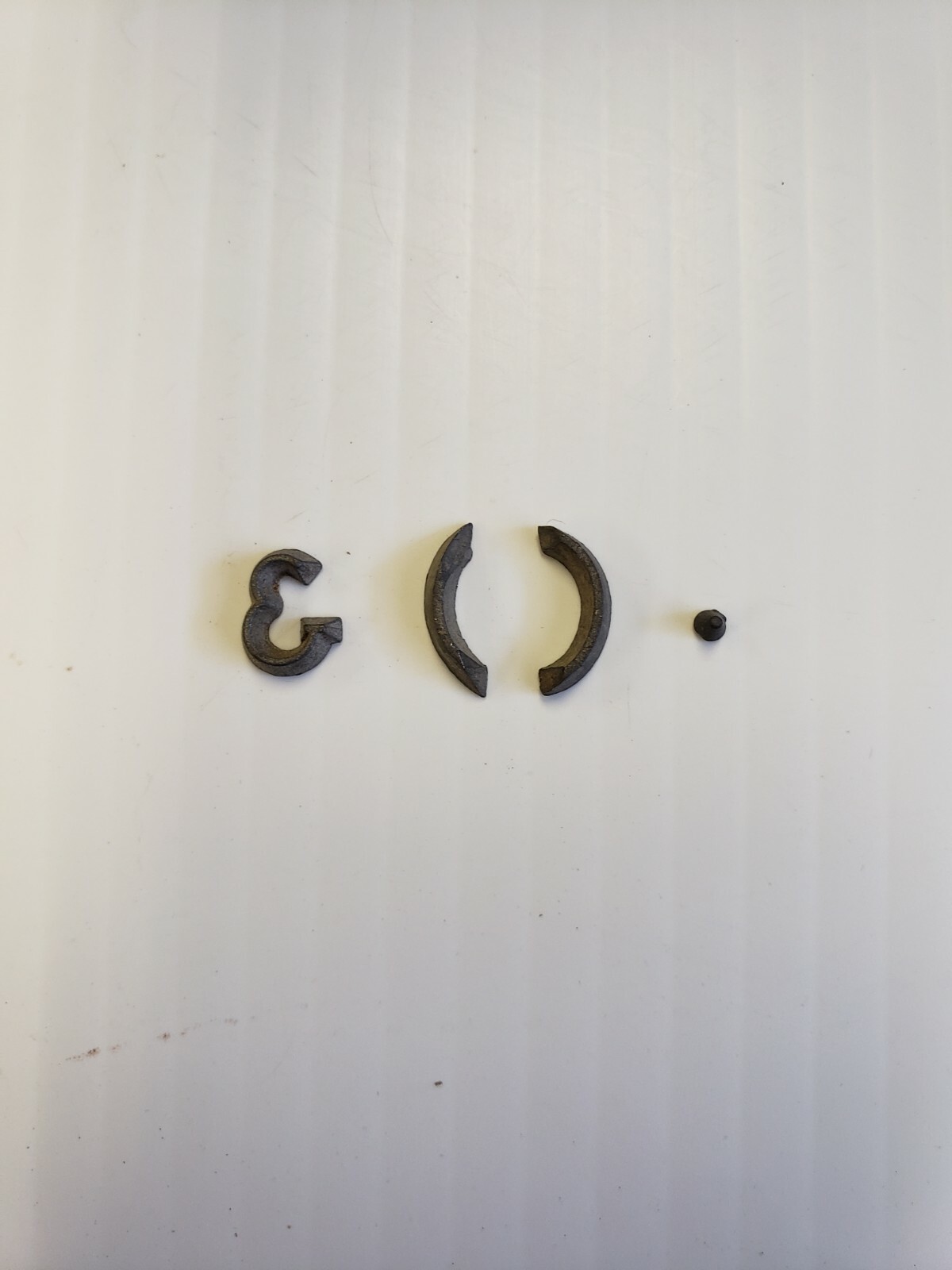 Metal Letters and Numbers 3/8 inch 1/8 Thick Straight Font price per letter *