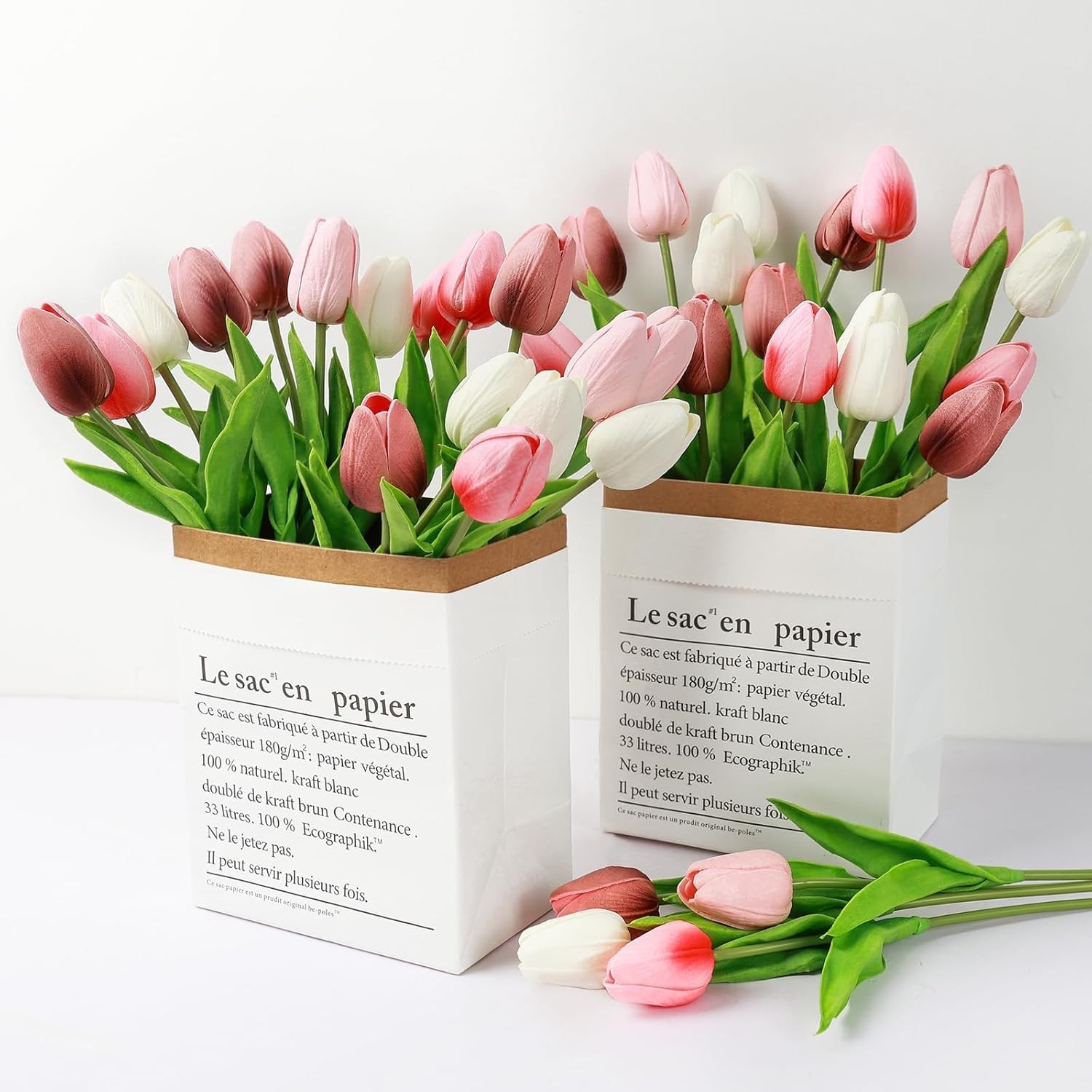 Lifesize 18pcs Tulips – Maintenance-Free Floral Arrangements for All Occasions