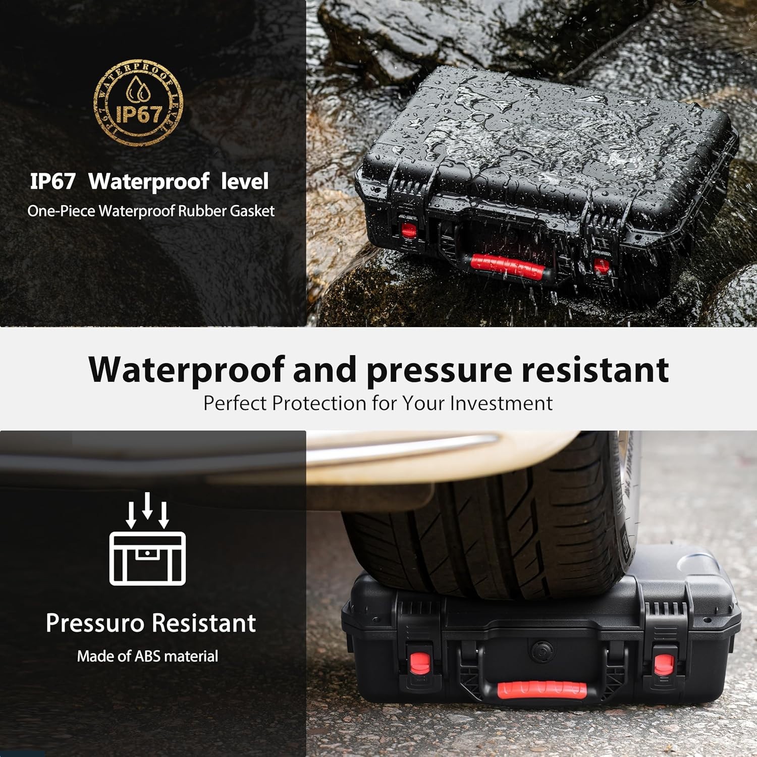 Avata 2 Case,Waterproof Carrying Hard Case for DJI Avata 2 Fly More Combo with D