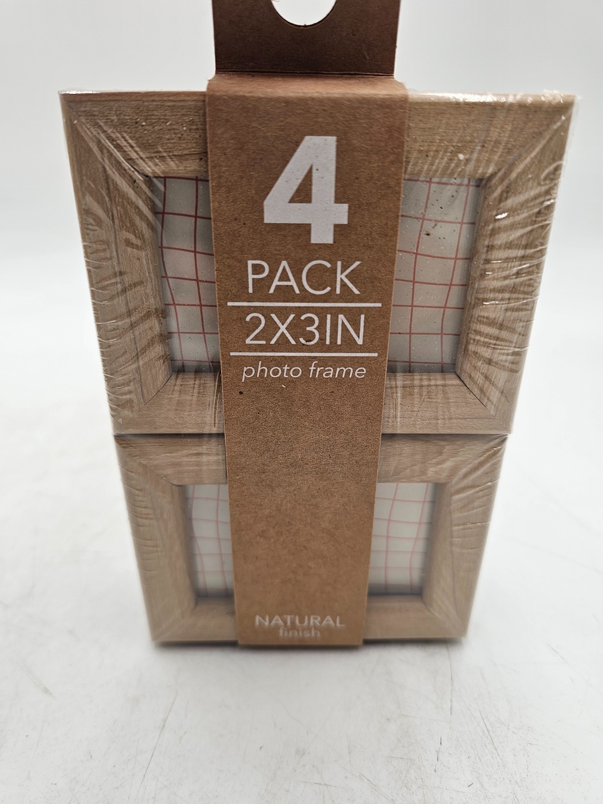 Case of 6 packs of 4 2″x3″ Harbortown Mini Frames Natural- Brand New