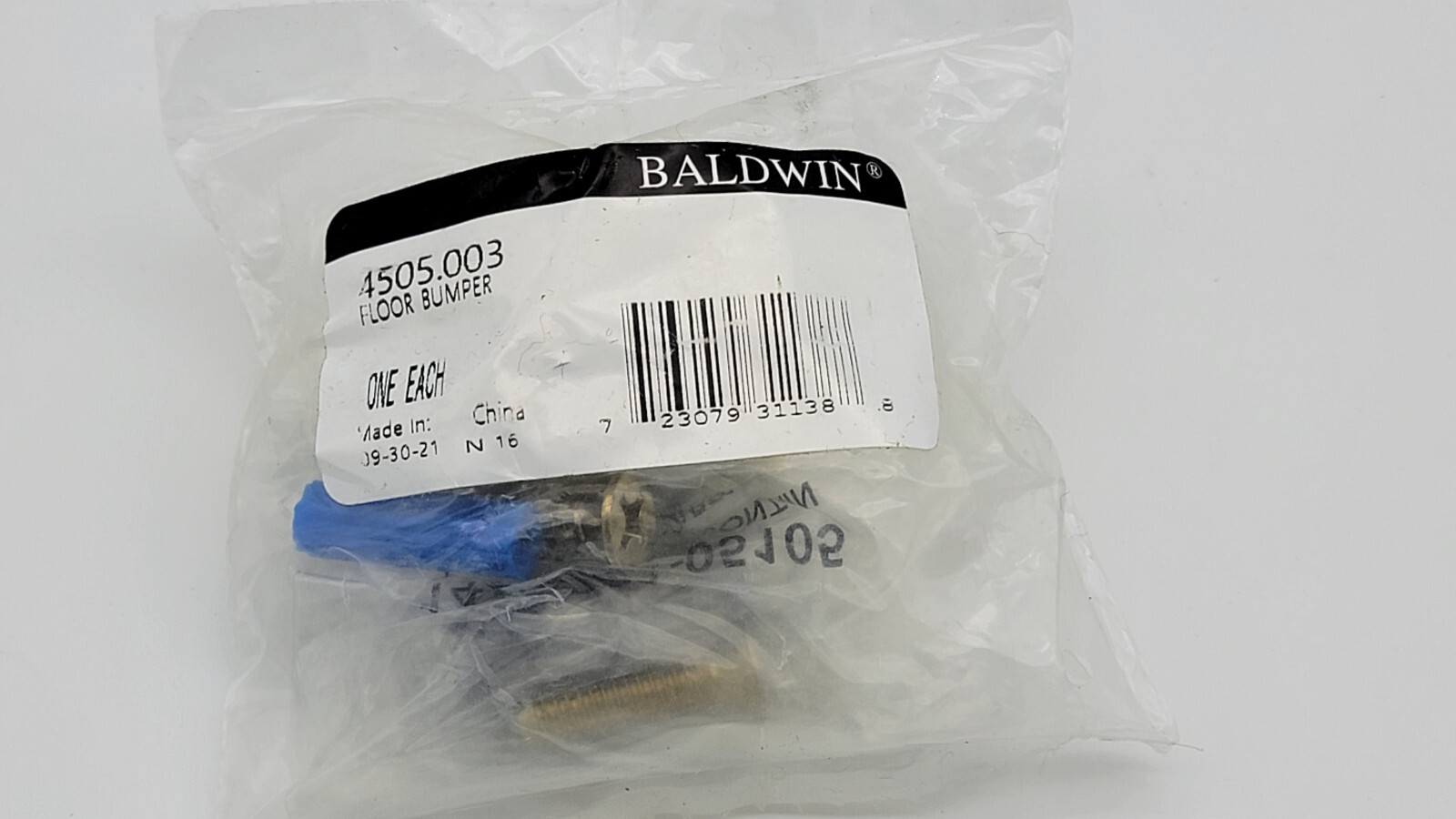 Baldwin 1-1/2 Inch Floor Mounted Peg Door Stop | Polished Brass | 4505003