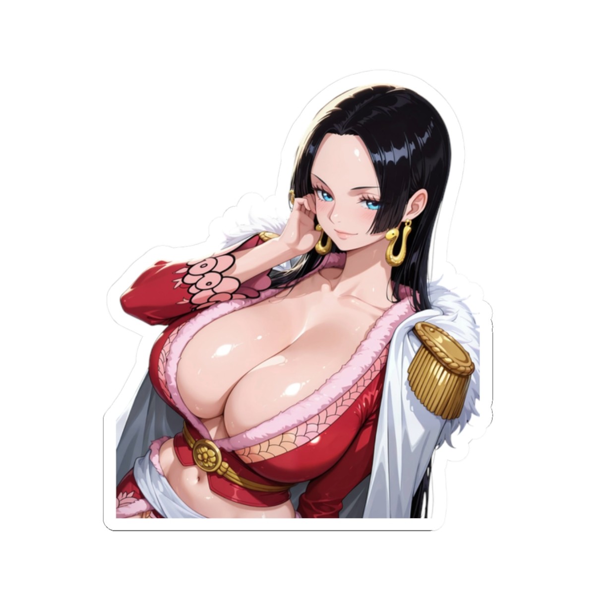 Cute Anime Girl Sticker | Cute Waifu Decal | $20 FreeShipping | Boa Hancock Art
