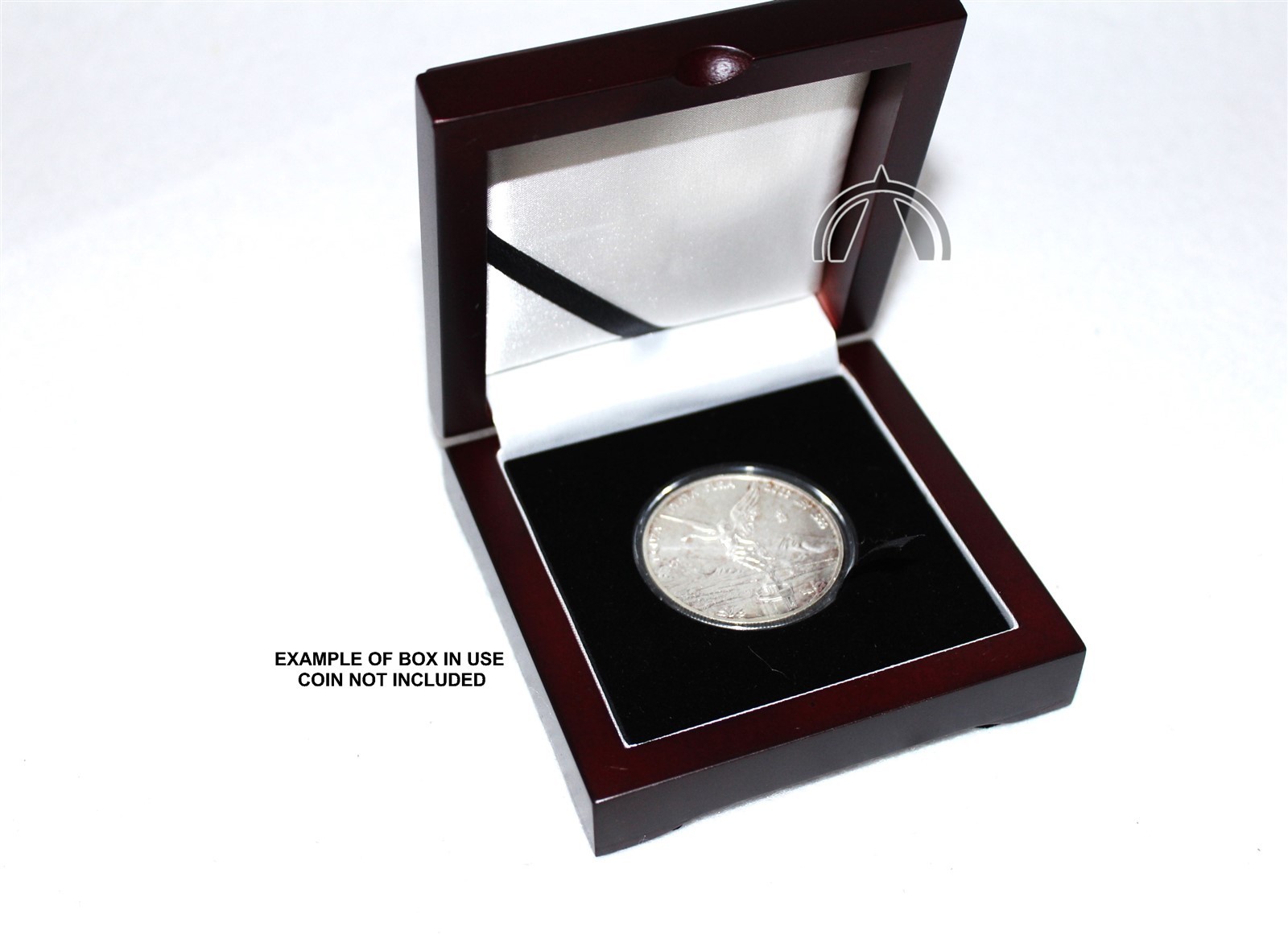 Solid Wood Box for 1oz Silver Libertad in Direct Fit Air Tight Coin Capsule