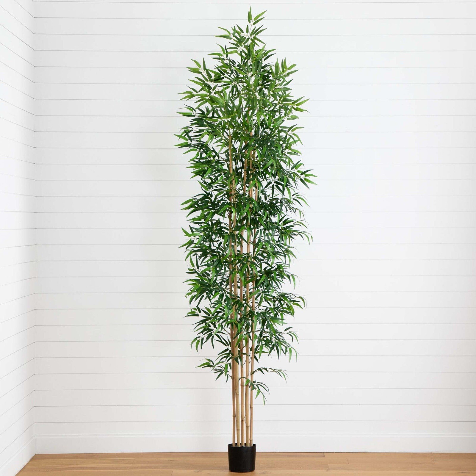 12’ Artificial Bamboo Tree with Natural Bamboo Trunks. Retail $629
