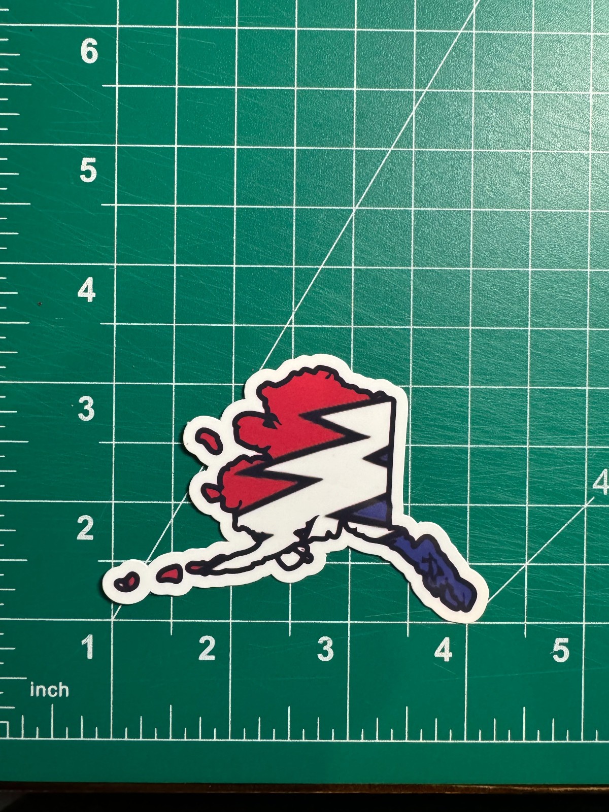 Alaska Stealie – Grateful Dead – Laminated Vinyl Sticker – 2″x3″