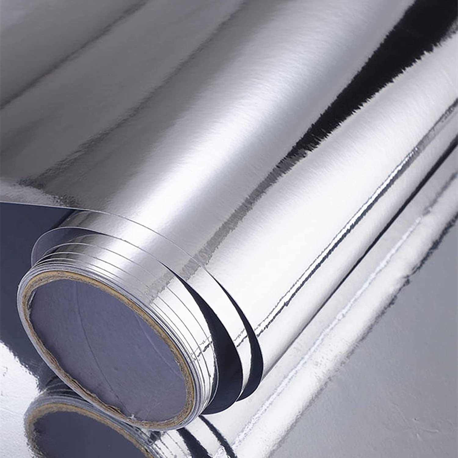 12”X78”Chrome Mirror Silver Vinyl Wrap Sticker Decal Film Sheet,Self-Adhesive