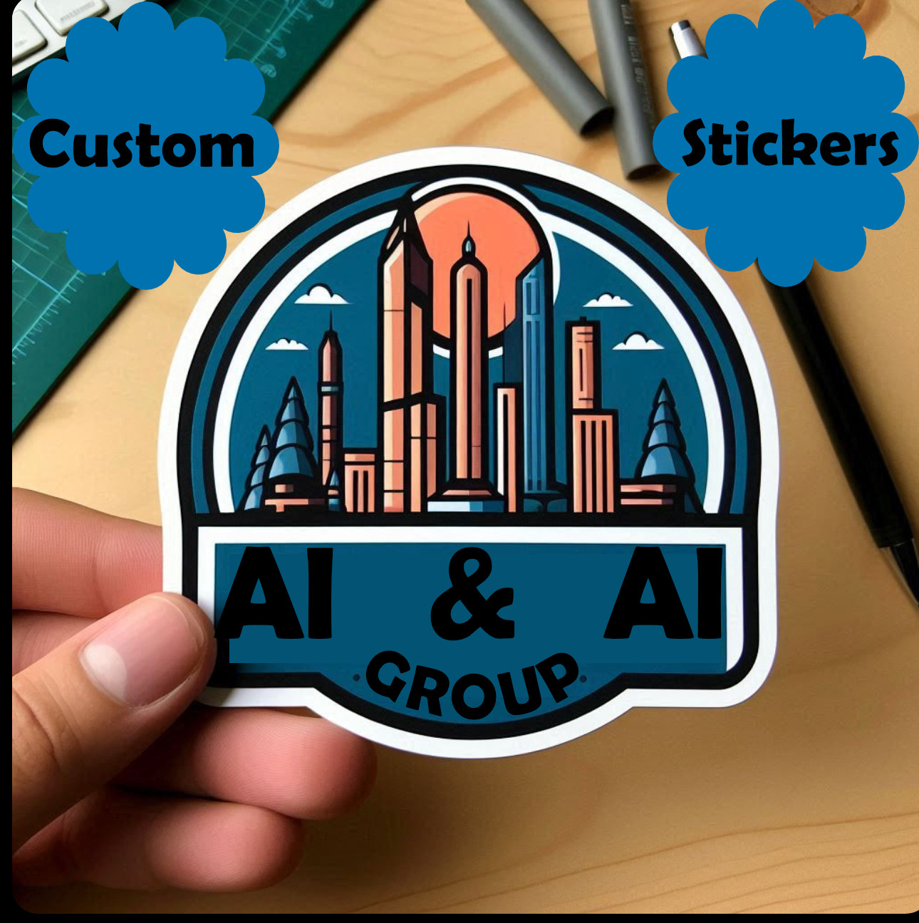 Custom Stickers For All Occasions- (Kiss Cut)- Durable Vinyl