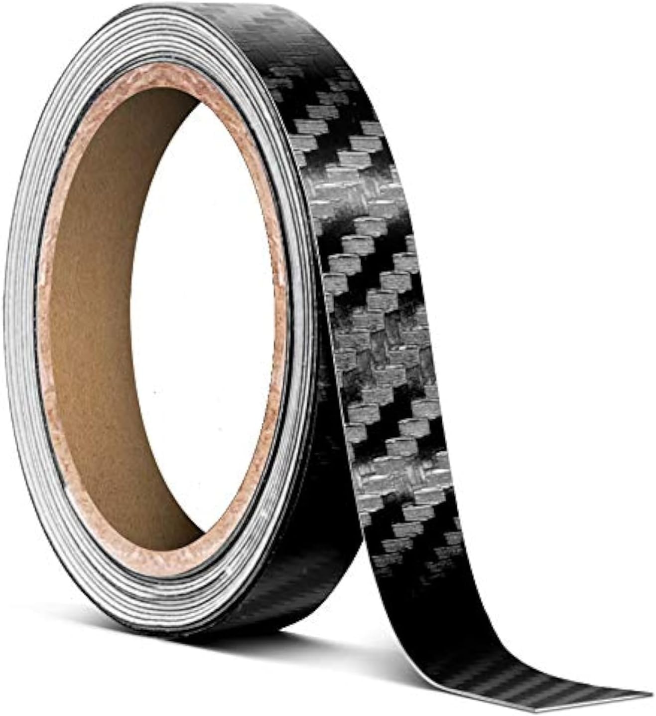 VViViD Black Carbon Fiber Air-Release Adhesive Vinyl Tape Roll (1/2 Inch x 20ft)