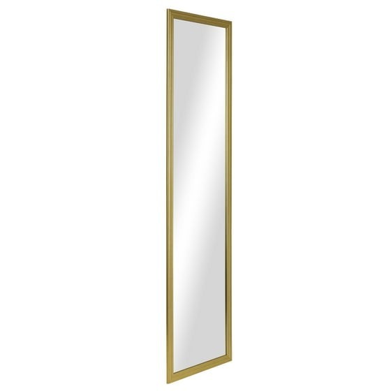 Mainstays 13×49 Gold Rectangle Large Wall Mirror for Bathroom or Living Room